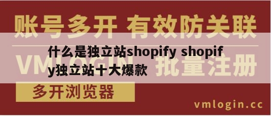 什么是独立站shopify shopify独立站十大爆款